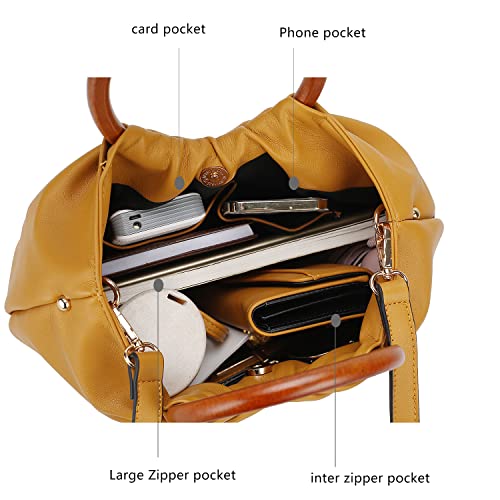 Set bolso Tote para mujer con billetera de cuero vegano miniatura 6