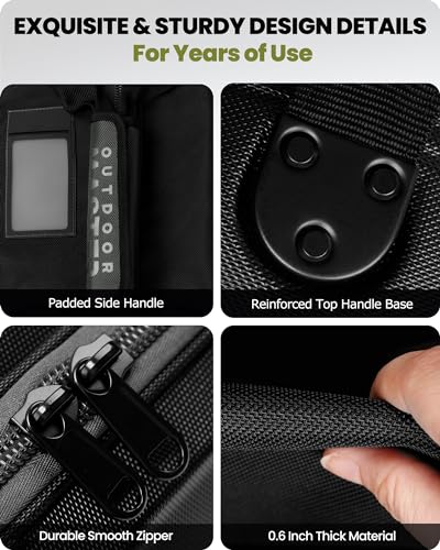 OutdoorMaster Golf Travel Bags for Airlines with Wheels and Hard Case Top, Protect Golf Clubs, Lightweight and Easy to Maneuver, Upgrade Version - Image 6