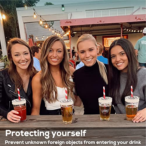 Kireida 4 coperchi anti-spill per bevande con foro...