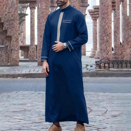 Bata tradicional árabe bordada para hombre solución en ropa cómoda formal 2