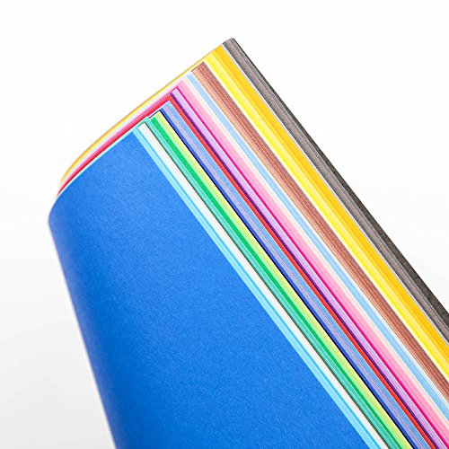 Exasinine 8 Inch X 8 Inch Single Sided Square Origami Paper,50 Colors,200 Sheets #TOP3