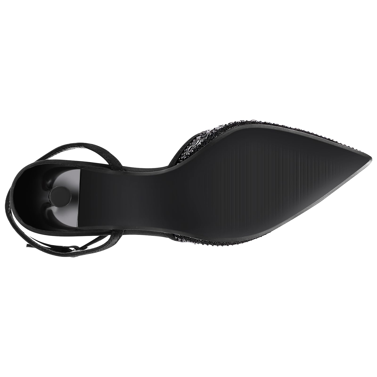 PIZZ ANNU Tacones Mujer Zapatos Tacon Vestir Pitillos Destalonados Tira Tobillo Ajustable