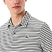 Lacoste Men's Regular Fit UV Protect Striped Golf Polo Shirt, Navy Blue/White, Medium