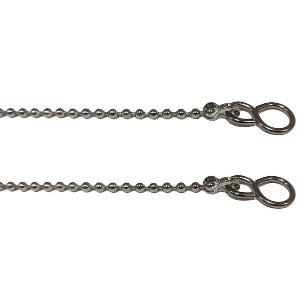 Lampe Uk Chrome 12" / 300Mm Replacement Sink Basin Plug Chain With S Hooks - Ball Type,