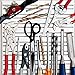 Kings County Tools Magnetic Tool Holder - 12x12in Garage Organization Panel - Magnetic Board Garage Shelving Tool Organizer Storage Rack - Wall Mount Magnetic Tool Holder Strip Panel for Workshop