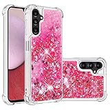 Didan Nadoli Flottant Liquide Coque pour Samsung Galaxy A04S,Étui Protecteur TPU Cover Brillant Paillette Sables Mouvants Transparente Cristal Antichoc Bumper Housse