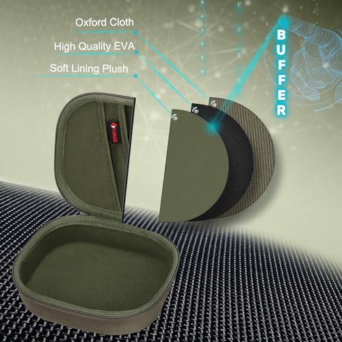 Image of XANAD Hard Case for Bose QuietComfort, QC Ultra, QC 45, QC 35, QC45 SE, QC SE or Skullcandy Crusher Evo, Hesh ANC, Hesh Evo, Crusher ANC 2, Crusher, Riff 2 Noise Headphones, Green