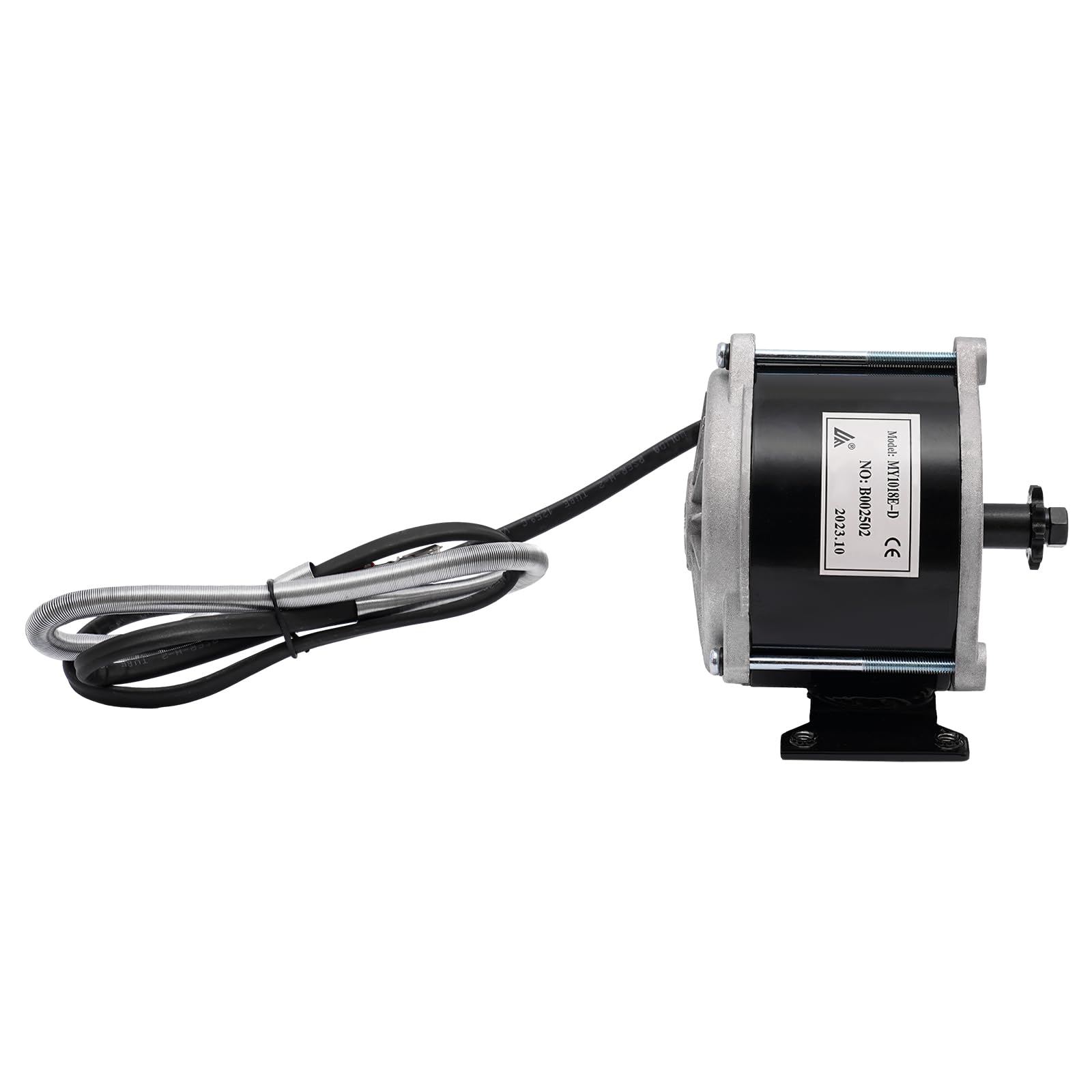 Moteur électrique de réduction 36 V 500 W - Moteur à engrenages CC pour scooter électrique - 1700 tr/min - Moteur de vélo électrique avec brosses