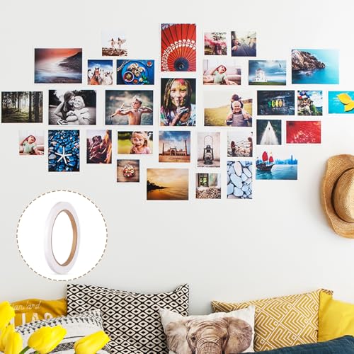 Mynoozi 3 Rollen doppelseitiges Klebeband, doppelseitiges Klebeband für Basteln, DIY, Fotos, Tapeten, Scrapbooking, Nähen, Handarbeit, Dekorationen, Gummistempel, Karten, Scha