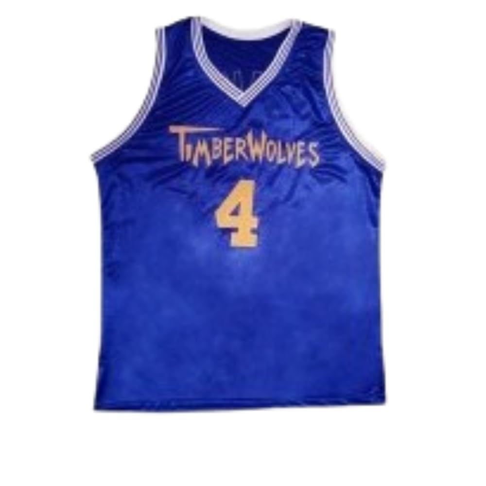 BORIZCUSTOMS Air Bud Timberwolves Blue Basketball Jersey Stitch Royal Yellow Josh Framm (34)