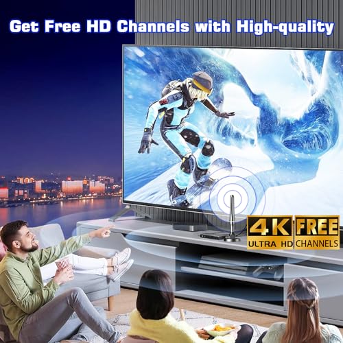 Qgclearso 52 Hdtv Antenna For Smart Tv, 2024 Newest Antenna For Smart Tv Without Cable, Indoor Tv Antenna thumb #7