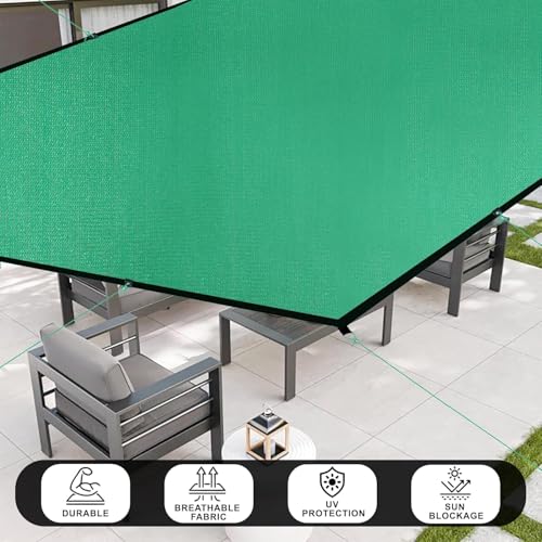 Image of Shalimar Multipurpose Shade Net /Green Net - 75% Sunblock (10 ft x 05 ft) | UV Stabilized & Heavy Duty | Ideal for Terrace, Lawn, Balcony & Greenhouse - Green Color