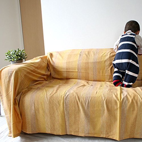 Amazon｜SunnyDayFabric マルチカバー 起毛フランネルボーダー