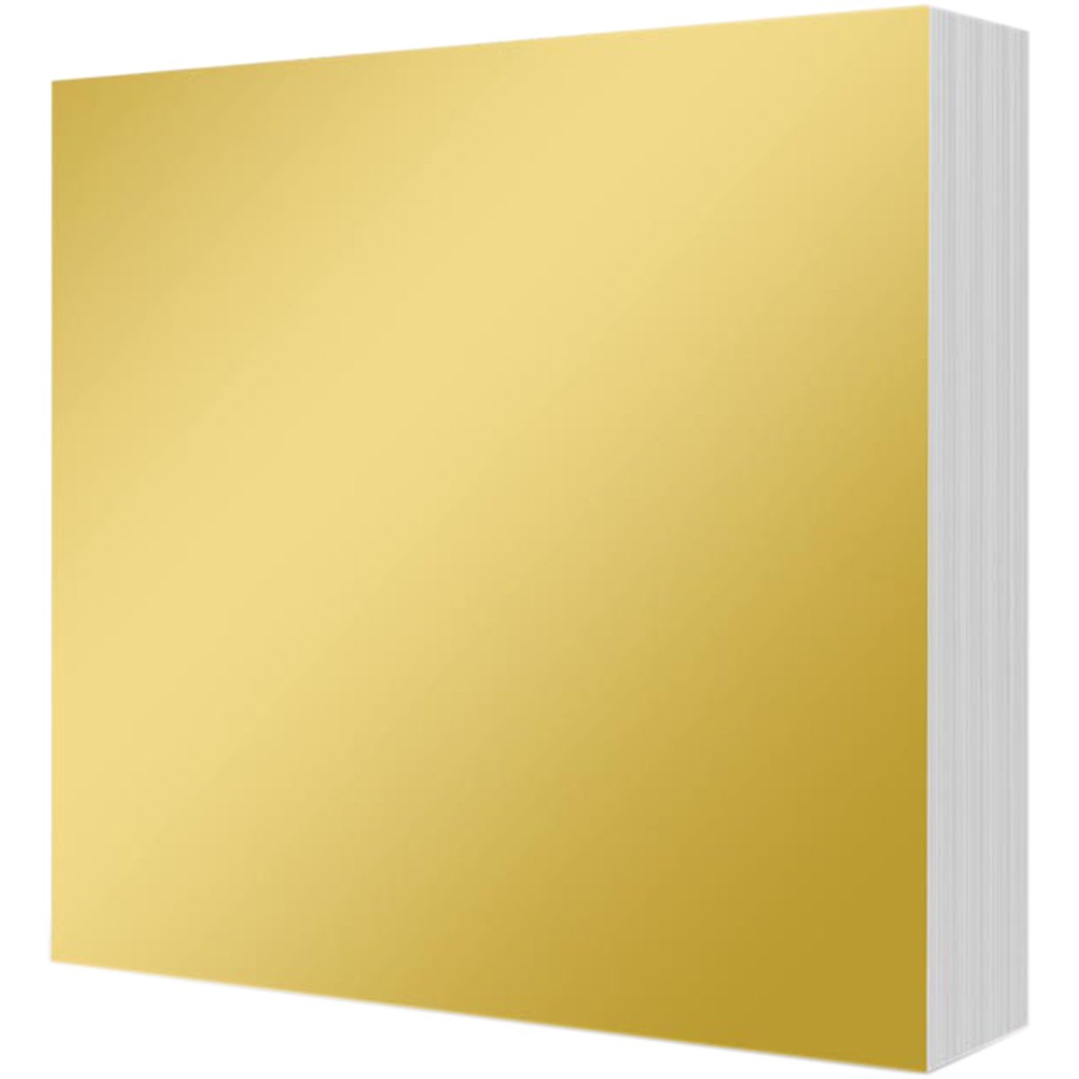Hunkydory Crafts Rich Gold Hunkydory Mirri Super-Reflective 6"X6" Cardstock Mats 100/Pk-Gold