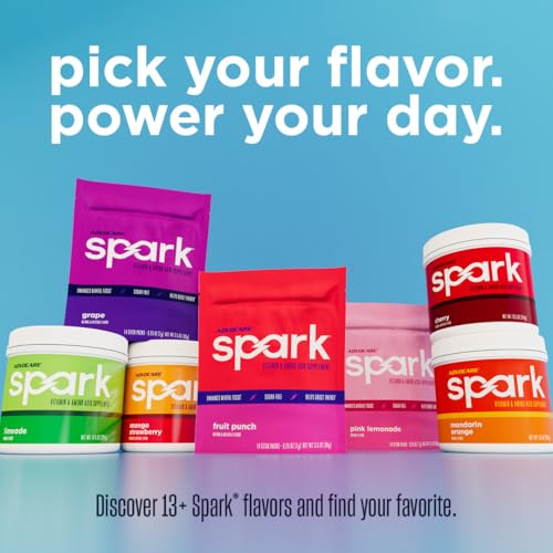 Image of AdvoCare Spark - Energy Drink Mix - Vitamin & Amino Acid Supplement - Supports Energy & Focus - Portable Immune Support - Sugar-Free - Fruit Punch, (10.5 oz)