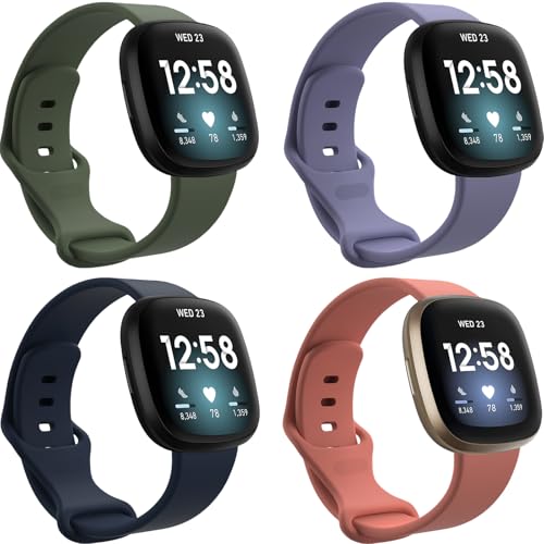 Pack 4 correas compatibles con Fitbit Versa 4 y otros miniatura 1