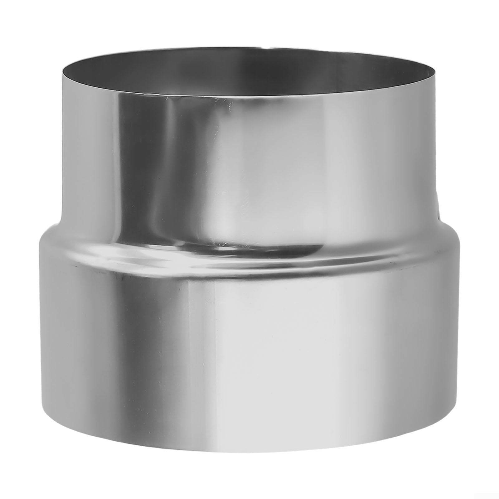 FACULX Stainless Steel Flue Liner Reducer, Chimney Adaptor, Fireplace Flue Pipe Adapter, Stove Pipe Connector for Heating Air Conditioning Venting(Ø110 mm/Ø100 mm)