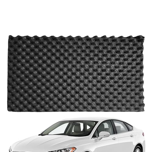 Qfdiwr Alfombra de aislamiento acústico para automóvil, acolchado absorbente de espuma acústica para automóviles | Material de aislamiento acústico de aislamiento acústico para automóviles