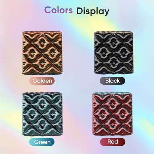 Image of ERYONE Silk Filament PLA+ 1.75mm Shiny 3D Printer Filament, Multicolor PLA 4 in 1, 1kg (2.2LBS) /Spool, HS Silk Quadruple Color Gorgeous Sum (Black & Gold & Red & Green)