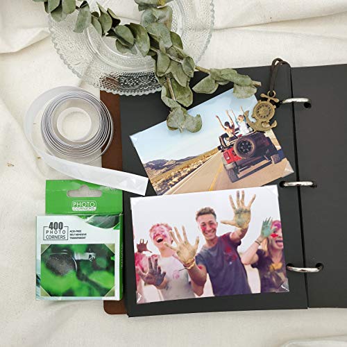 Photo Corners 400 Pcs Clear Self-Adhesive Picture Mounting Corner Stickers For Diy Scrapbook, Album, Journal, 400 Pcs/Pack. #TOP6