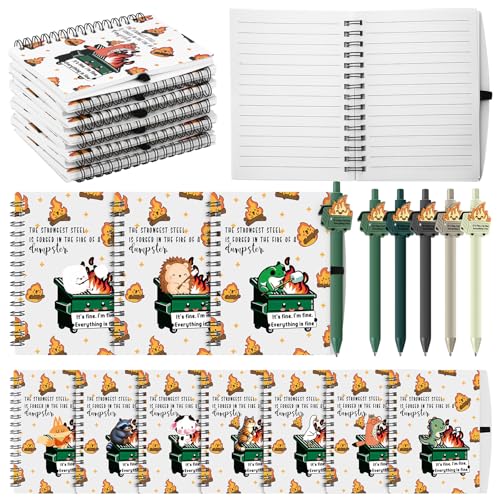 Carnets A6 avec stylos à bille Resurhang lot de 60 pour cadeaux collectifs d'entreprise