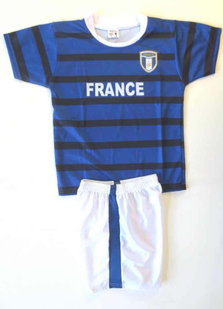 FRANCE SOCCER KIDS SETS JERSEY & SHORT SIZES 8 .NEW