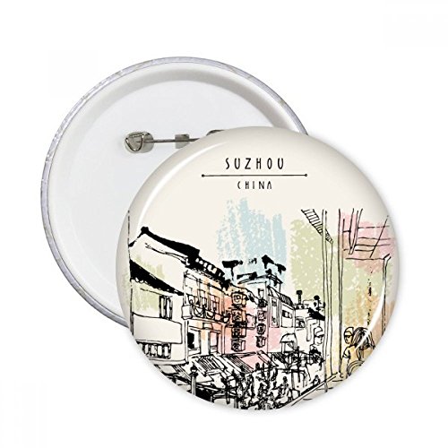 Badge bouton Lijiang Chine de taille XL multicolore pour customiser les vêtements