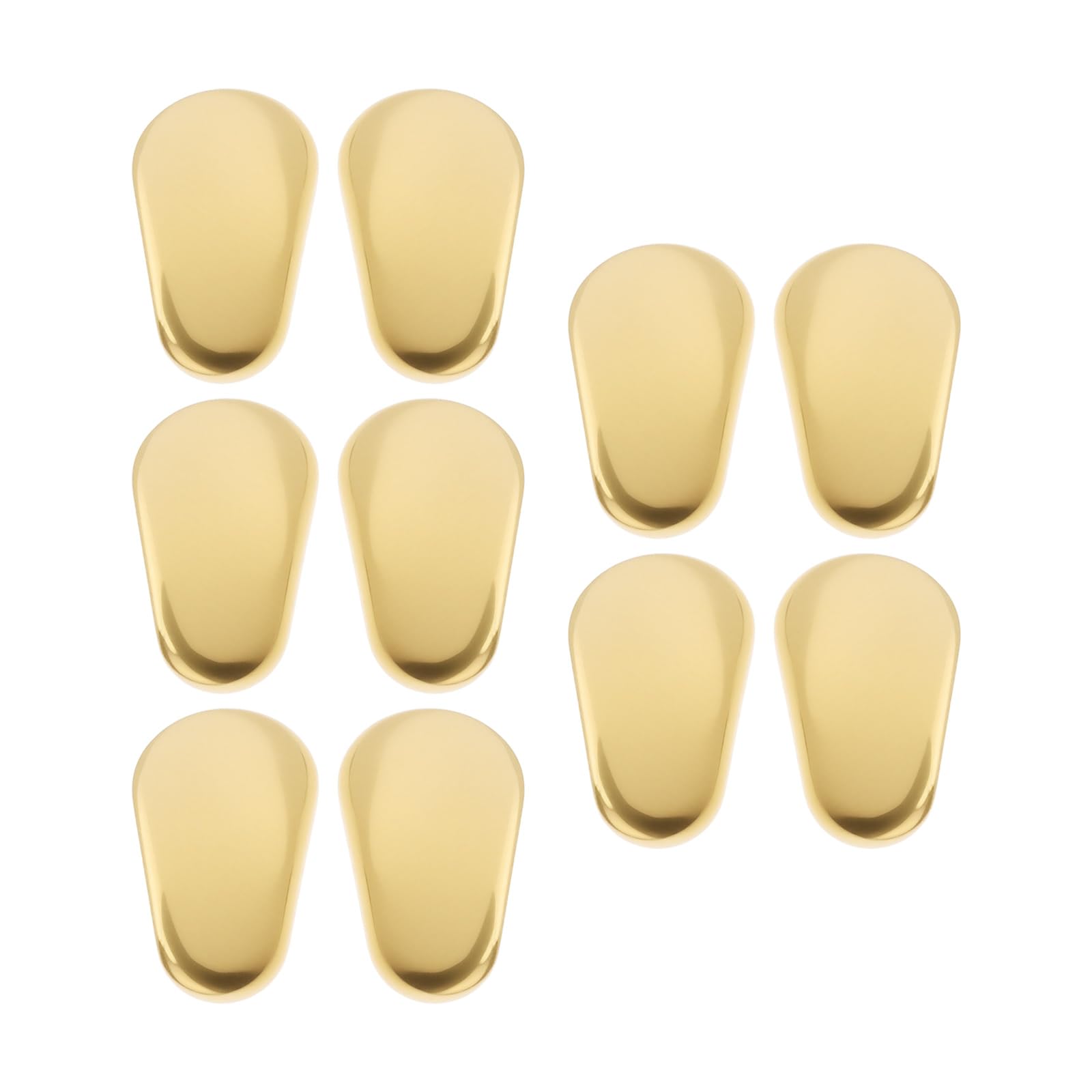Briny River Gold 5 Pairs Sunglasses Nose Pads Push-In Compatible With Sunglasses 12Mm