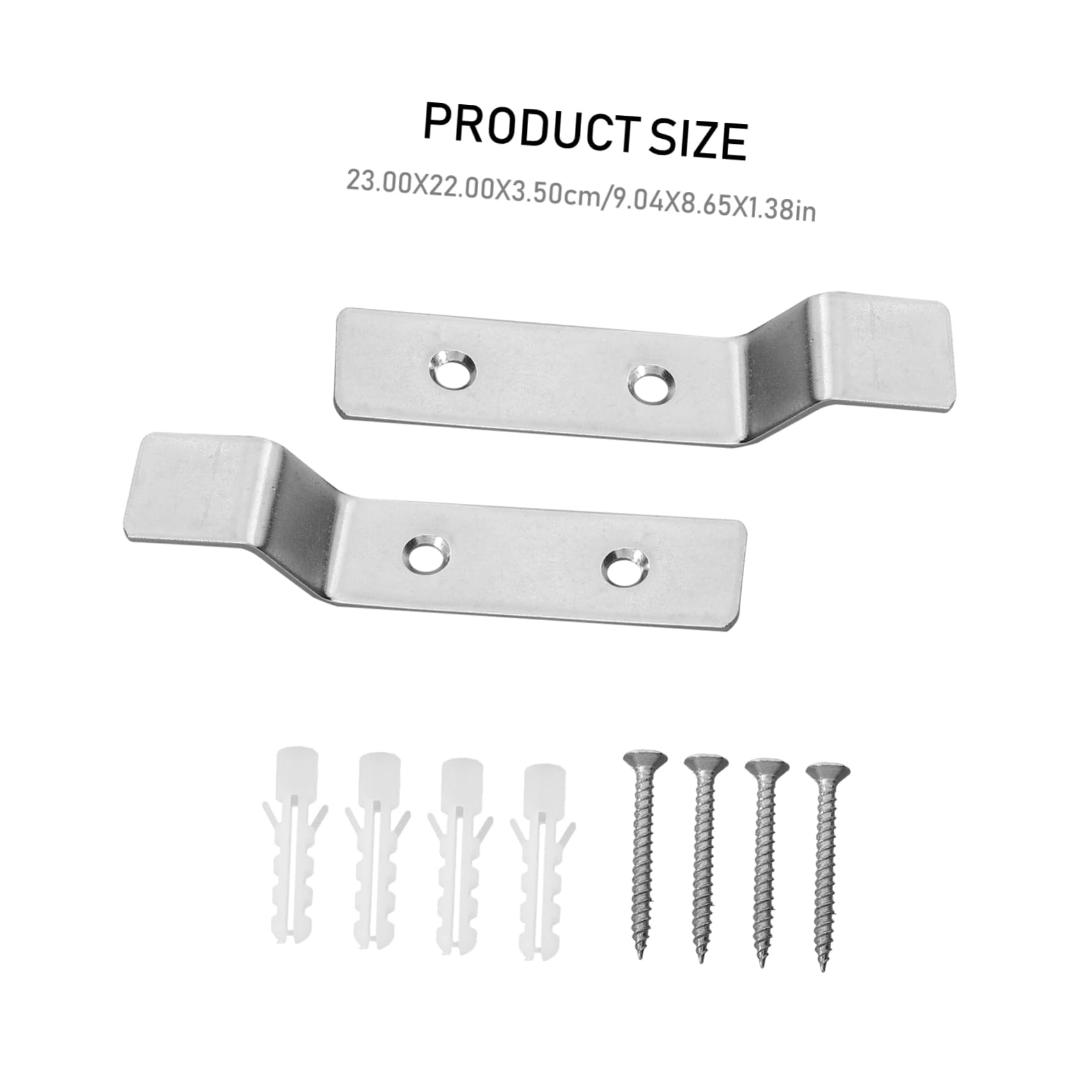 HOMOCONO Urinal Fixed Hook Wall-Mounted Bracket Stainless Steel Easy to Assemble