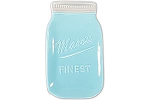 World Blue Ceramic Mason Jar Spoon Holder