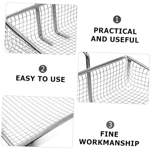 MAGICLULU Küchen-frittierkorb Aus Edelstahl Praktischer Filterkorb Für Lebensmittelzubereitung Mesh-sieb Für Einfache Reinigung Und Lagerung – Bild 8
