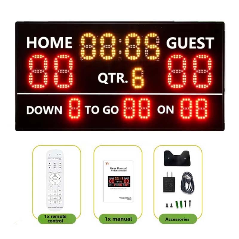 Marcador Digital Portátil de Fútbol Recargable con Control miniatura 4