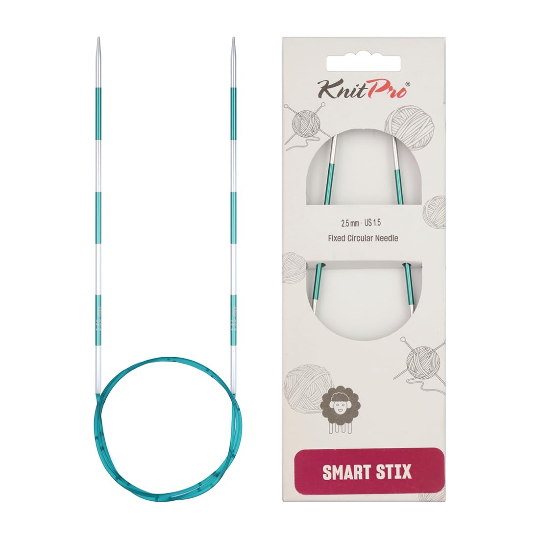 KnitPro Smartstix Fixed Circular Needles 32" (80cm) | 2.50mm