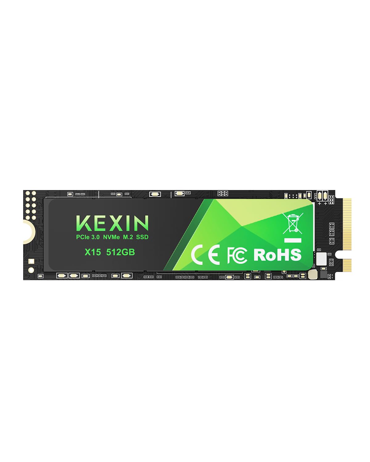 KEXIN 512GB Interno SSD Fino a 3400MB/s M.2 PCLe 3.0 NVMe SSD Internal Solid State Drive