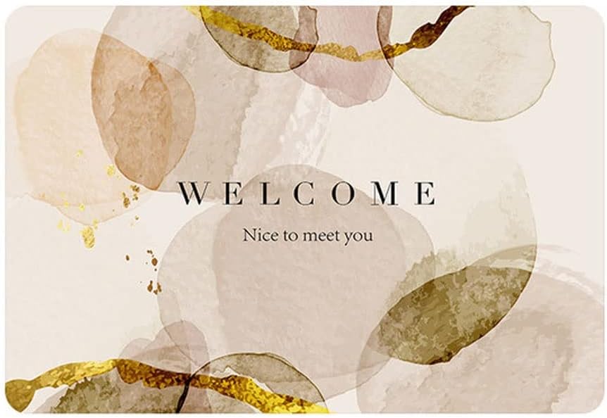 HBJWOV Abstract Ink Painting Mud Floor Mat Kitchen Bathroom Water-Absorbing Quick-Drying Non-Slip 40 * 60cm/50 * 80cm(Gray,50cmx80cm)