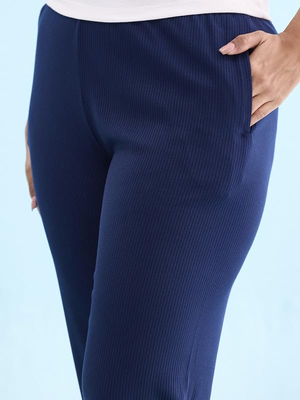 Image of GO Colors Women Rib Pant