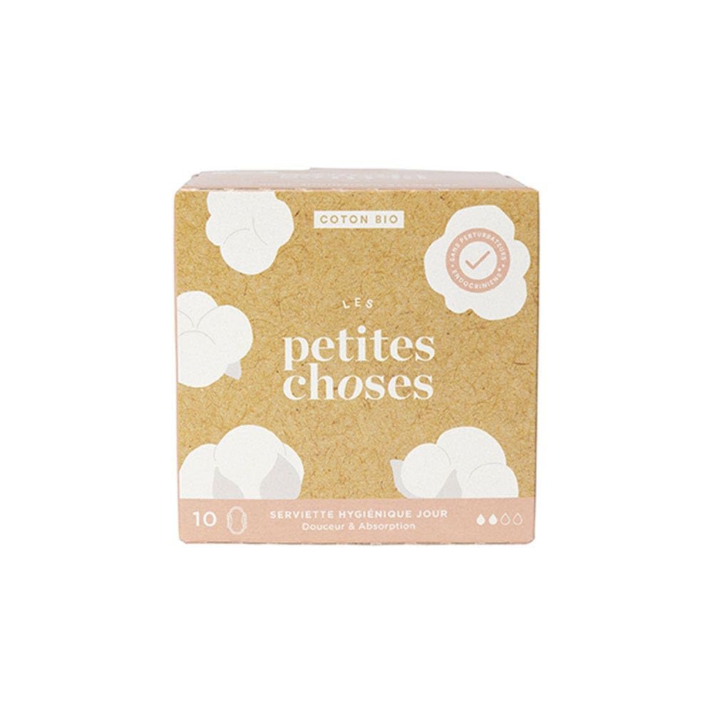 Les Petites Choses Serviettes Hygiéniques Jour Coton Bio 10 unités