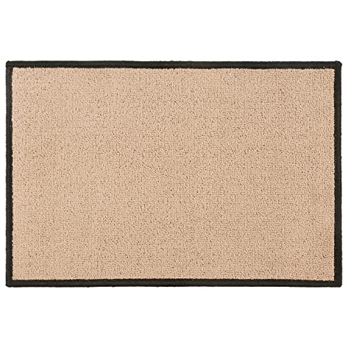 H HANSEL HOME Felpudo de Entrada Alfombra Absorbente Antideslizante Lavables Interior y Exterior Salón, Pasillo, Cocina, Dormitorio - Beige, 40x60 cm