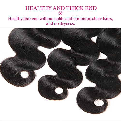 Bestsojoy Peruvian Virgin Hair 4 Bundles Body Wave 10A Unprocessed Peruvian Body Wave Hair Weft 100% Human Hair Weave Extensions (18 20 22 24) #TOP4