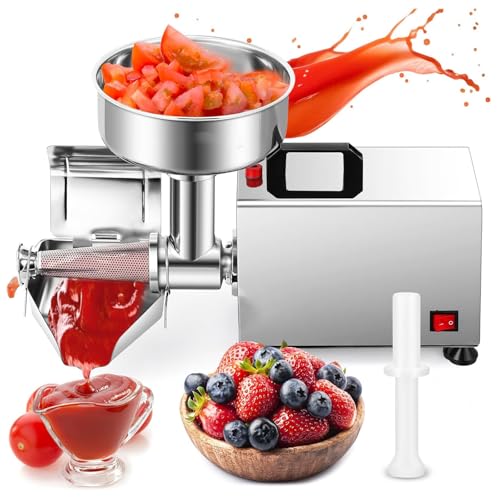 UPLTOE Molino para Salsa De Tomate De Grado Comercial, 70 150 Kg/H, para Mermelada Casera, Puré De Manzana Y Puré, 220 V, 450 W