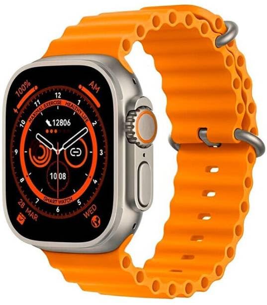 Ducncon T800 Ultra Smart Watch 1.99" Series 8 with Wireless Charging Smartwatch, Compatible for Apple & Android -Bluetooth Call, Fitness Tracker, Voice Assistance (Orange) (B0DHLYGGYX) Amazon Price History, Amazon Price Tracker