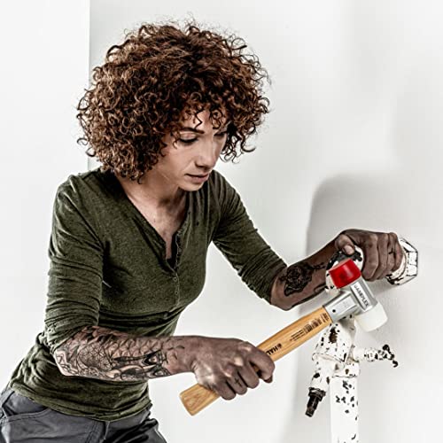 Image of Halder Baseplex Soft-Faced Mallet 3968.040 - Hard Plastic Insert, Hard Nylon Insert, Zinc Die-Cast Housing, Overstrike Protector, 40mm, 17.99 Oz.