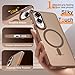BENTOBEN Magnetic for Samsung Galaxy S25 Edge Case [Compatible with Magsafe] Translucent Matte Phone Case Galaxy S25 Edge 2025 Slim Shockproof Anti-Yellow Women Men Protective Cover, Desert Titanium