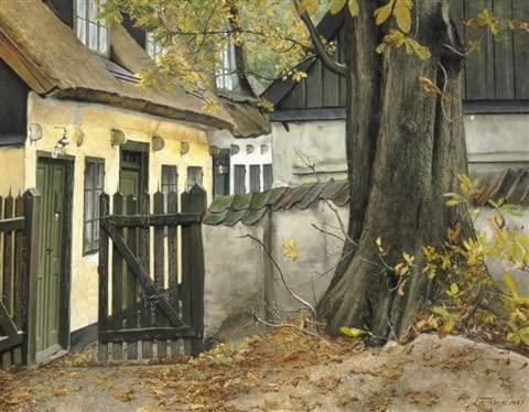 Tableau le vieux châtaignier à la porte Lauritz Ring pour un salon élégant