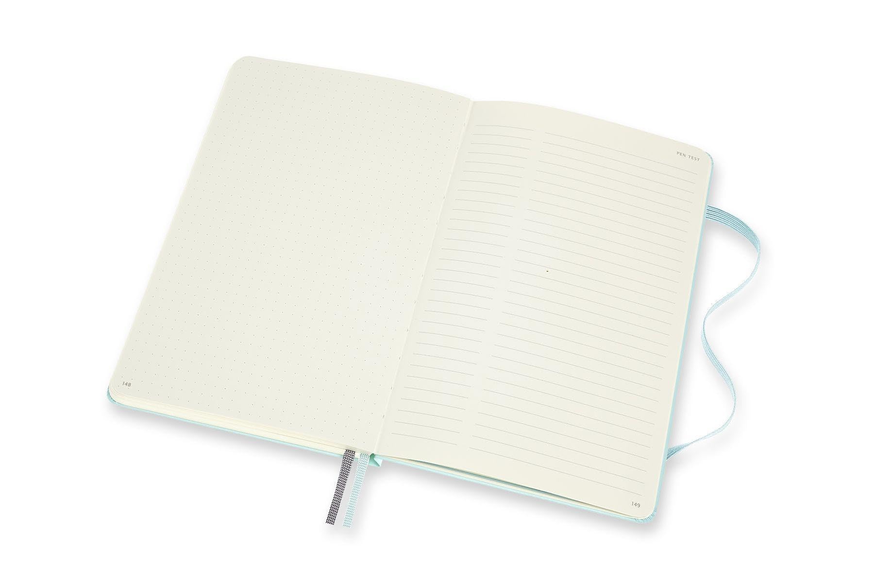 Moleskine, Bullet Notebook Art Collection, Bloc de Notas, Cuaderno de Dibujo, Páginas Lisas o con Rayas, Tapa Dura, Formato Grande 13x21 cm, Color Aguamarina