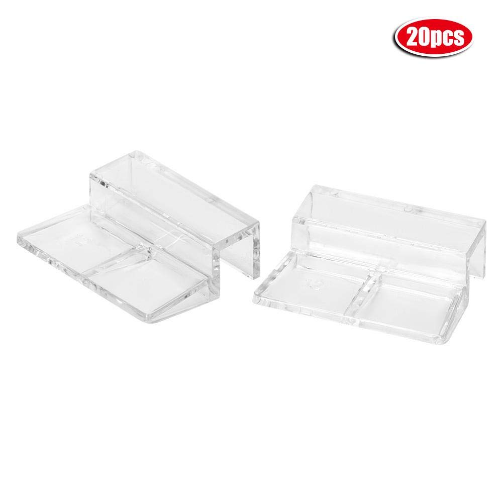 Buy 20Pcs Aquarium Glass Cover Clip Acrylic Universal Lid Clips for