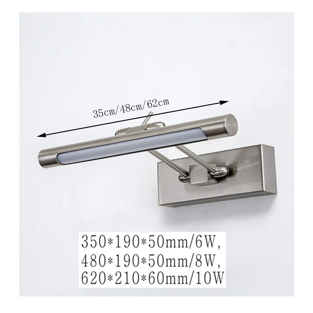 Lampada da parete per specchio da bagno Lampada da parete antiappannamento per bagno a LED Lampada da toeletta per armadio a specchio Fari a specchio in acrilico retrò, lampada a specchio (Colore :
