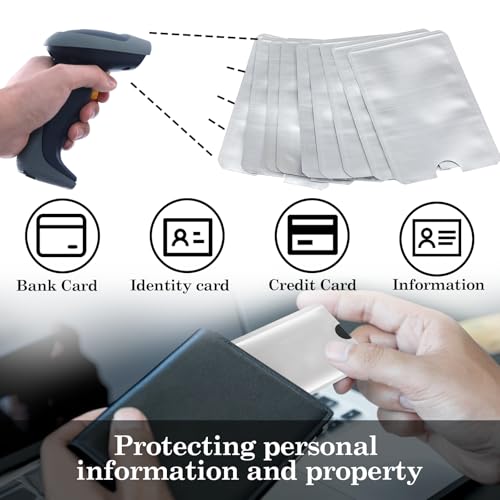 10pcs RFID Blocking Card Holder Credit Card Protector Sleeves Identity Card Protectors Effectively Protect Your Credit Debit Cards4