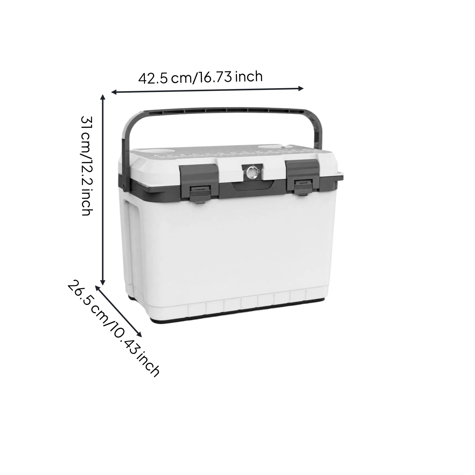 rockible Nevera Térmica con Acumuladores Frío Compacta Nevera Camping con Asa Aislada Refrigerador para Viajes en Coche