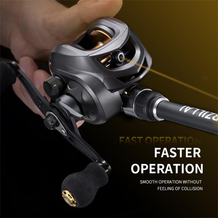AK Baitcasting Reel Saltwater Freshwater Fishing Reels Max Drag 8KG Light Surf Cast Reel Baitcaster Reels (Left Hand) : Sports & Outdoors